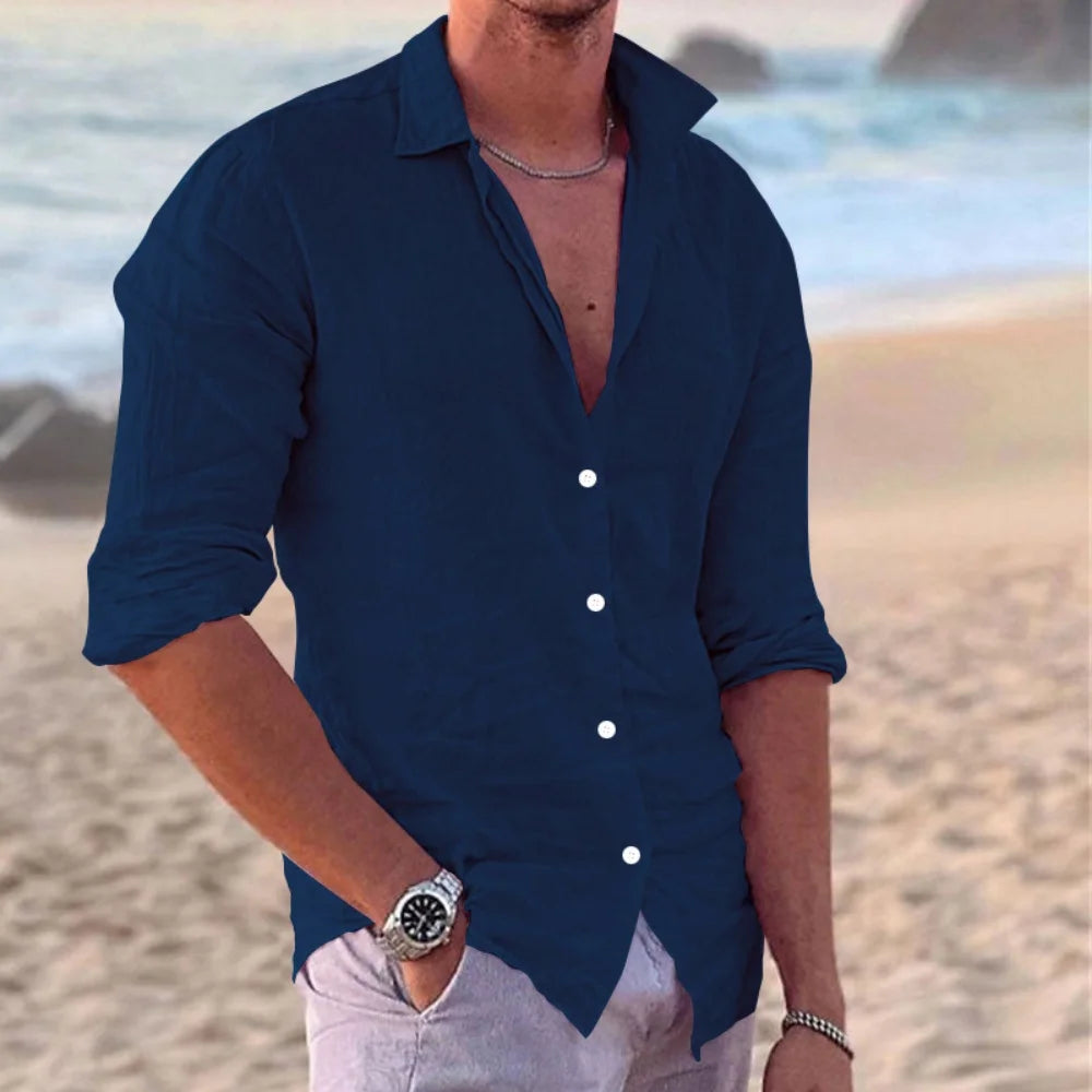 Amalfi Linen Polo