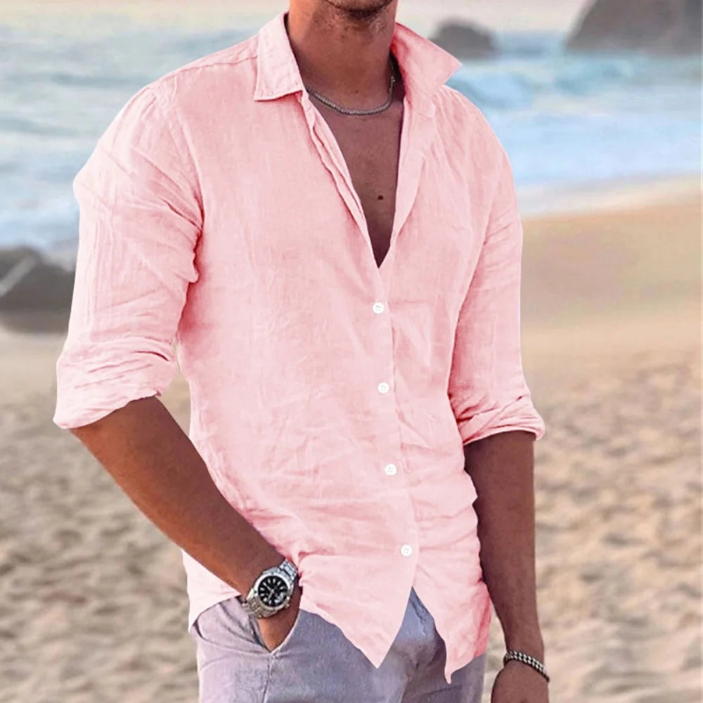 Amalfi Linen Polo