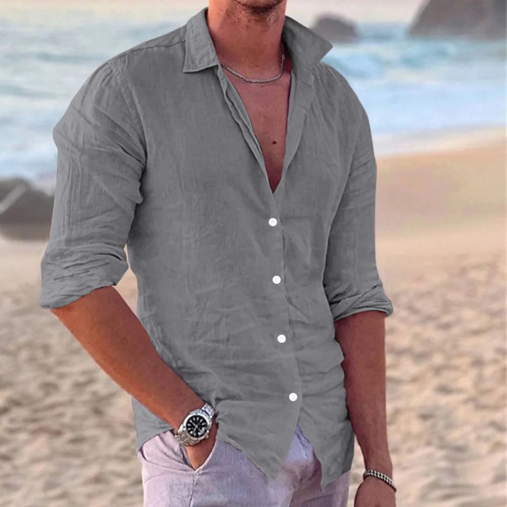 Amalfi Linen Polo