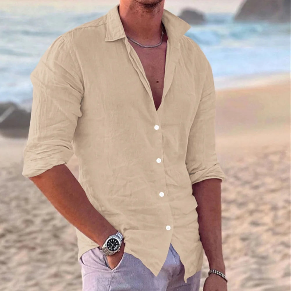 Amalfi Linen Polo
